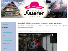 Tablet Screenshot of hutfabrik-sutterer.com